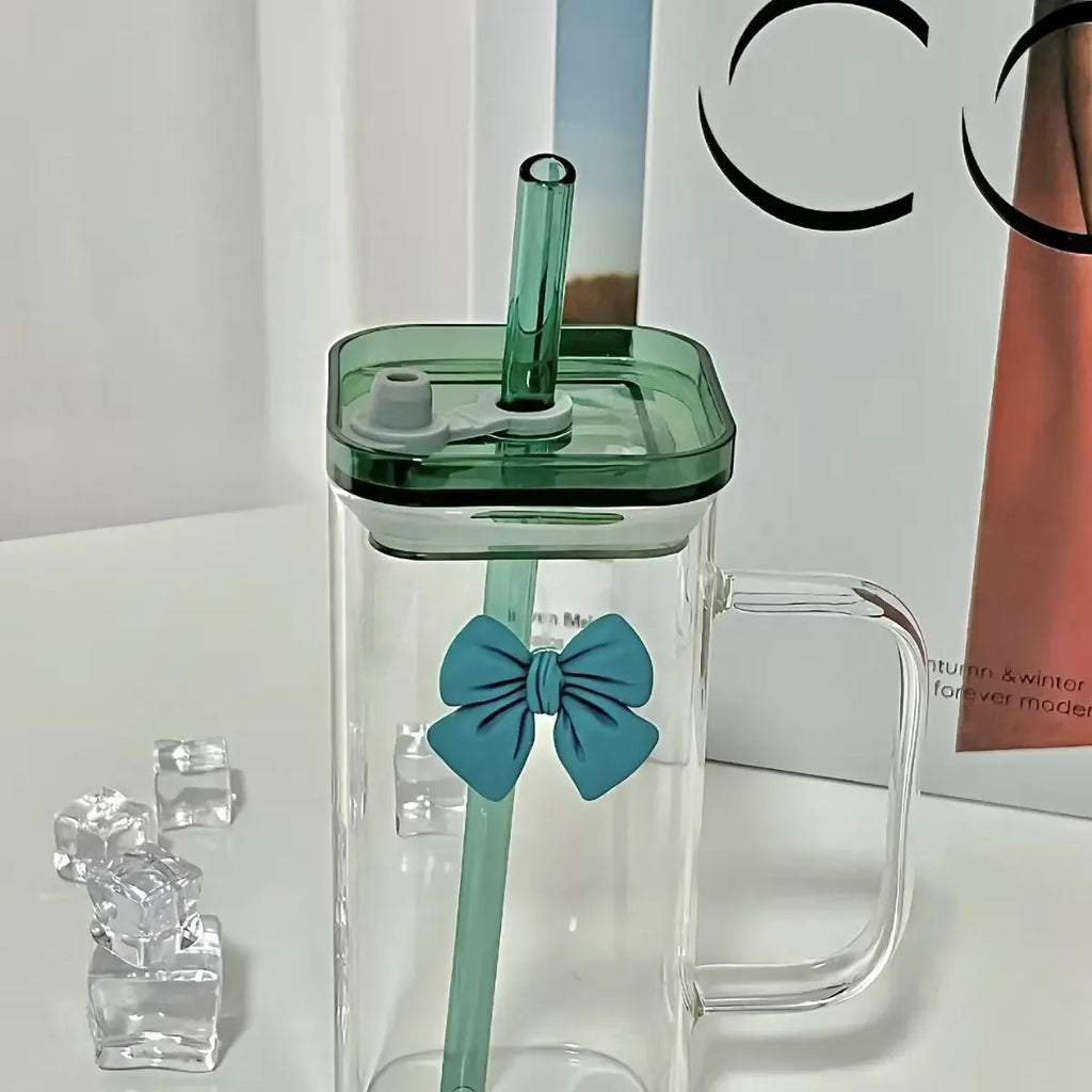 Glass Tumbler with Bow