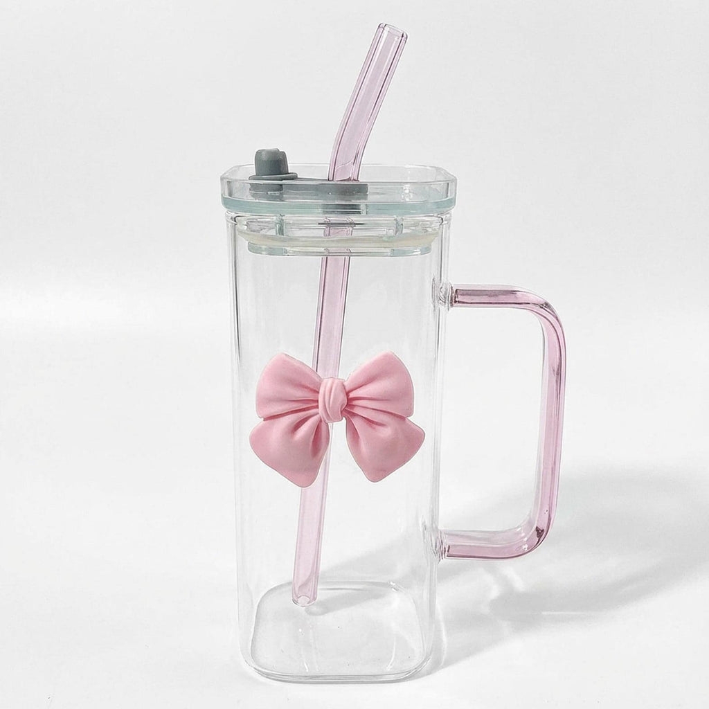 Glass Tumbler with Bow